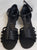 2" Crystal Danielle Women's Latin Sandal -- Black Satin