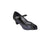 1.75" Dawn -- Open Toe Ballroom Shoe -- Black Glitter/Lace - Teddy Shoes