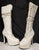5" Electra -- Women's Granny Style Dress Boot -- White Patent