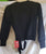 Elissa -- Women's Long Sleeve Wrap Sweater -- Black