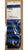 Elliana -- Women's Cotton Fashion Capri Leggings -- Royal Blue/Black Stripe