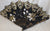 Gaela -- Women's Fan -- Black/Gold/White