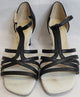 2.5" Giorgina -- Flare Heel Latin Sandal -- Black