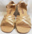 1.3" Harla -- Women's Thick Heel Latin Sandal -- Light Tan Satin