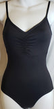 Haya II -- Women's Silkskyn Camisole Leotard -- Black