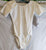 Henley -- Unisex Short Sleeve Leotard -- White