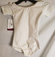 Henley Jr. -- Children's Short Sleeve Leotard -- White