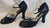 3.38" Hilda -- Closed Back/Open Toe Ballroom Shoe -- Black Satin