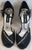 3.38" Hilda -- Closed Back/Open Toe Ballroom Shoe -- Black Satin