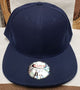 Ian -- Poly Fitted Baseball Cap -- Navy Blue