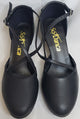 2.25" Jennifer -- X-Strap Closed Toe Ballroom Shoe -- Black