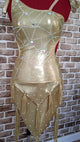 Julieta -- Women's Latin Rhythm Dress -- Gold
