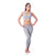 Kledia -- Cozy Sports Bra and Pockets Legging Set -- Grey