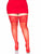 Leilani -- Women's Spandex Sheer Thigh Highs with 5 inch Silicone Stay Up Lace Top