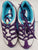 Lenny -- Split Sole Dancesneaker -- Purple/White