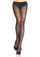 Mackenzie -- Women's Spiderweb Lace Pantyhose -- Black