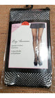 Mallory -- Women's Spandex Fishnet Pantyhose -- Black