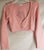 Martina -- Children's Twist Front Mini Ballet Long Sleeve Sweater -- Pink