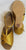 3" Maureen II -- Flare Heel Latin Sandal -- Tan Satin