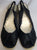 2.5" Meadow -- Women's Wedge Sling Sandal -- Black Satin