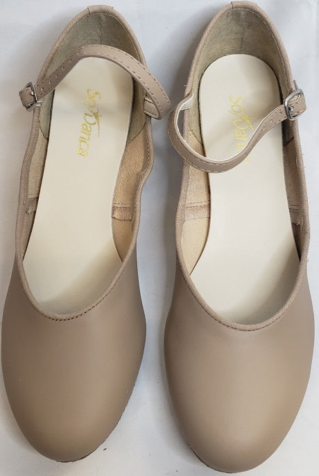 Meredith -- Mary Jane Ballroom Shoe -- Tan