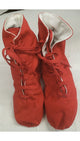Moses -- Canvas Split Sole Jazz Boot, Suede Sole -- Red