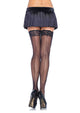 Mya -- Women's Sheer Lace Top Stockings with Back Seam