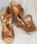 2.5" Nadia -- Women's Flare Heel Latin Sandal -- Cinnamon Satin