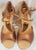 2.5" Nadia -- Women's Flare Heel Latin Sandal -- Cinnamon Satin