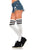 Nalani --  Women's Ribbed 3 Stripe Thigh High