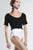 Maelynn -- Women's Short Sleeve Sweater -- Black