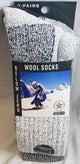 Nico -- Men's Merino Wool Thermal Socks -- 2 Pr. Pk -- Grey