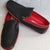Noah -- Men's Moccasin Casual Slip-on -- Black/Red