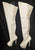 6" Paislee -- Women's Thigh High Platform Dress Boot -- White Patent