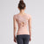 Pandora -- Women's Fitness T-shirt with Built-in Bra -- Pink