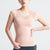 Pandora -- Women's Fitness T-shirt with Built-in Bra -- Pink