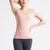 Pandora -- Women's Fitness T-shirt with Built-in Bra -- Pink