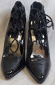 4" Papina -- Women's Ankle Wrap Shoe -- Black Patent