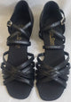 1.3" Parisa -- Women's Thick Heel Latin Sandal -- Black