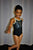 Pepper -- Children's Gymnastics Leotard -- Black/Silver