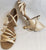 2.25" Peta -- Flare Heel Sandal -- Off White Satin