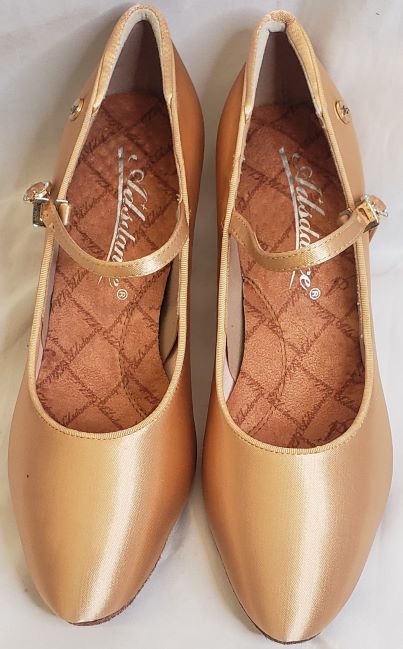 2.5" Petra II -- Women's Standard Ballroom Shoe -- Nude Satin 2.5" Petra II -- Women's Standard Ballroom Shoe -- Nude Satin