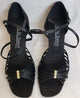 2.75" Pocahontas -- Women's Latin Sandal -- Black Satin