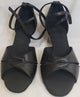 Poloma -- Wide Heel Latin Sandal -- Black