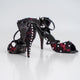 3.3" Pomare -- Women's Latin Sandal with Street Soles -- Black/Red