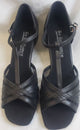 1.8" Prim -- Women's Thick Heel Latin Sandal -- Black