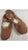 Quinn -- Stretch Canvas Split Sole Ballet -- Mocha - Teddy Shoes
