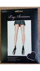 Raelynn -- Women's Spandex Sheer Cuban Heel Backseam Pantyhose -- Black