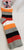 Saadya -- Women's Fashion Socks -- Orange Stripe