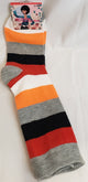 Saadya -- Women's Fashion Socks -- Orange Stripe